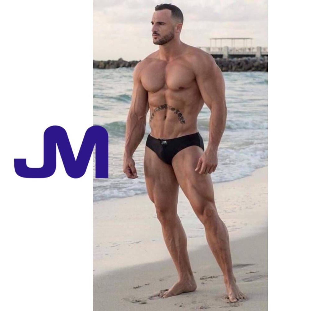JM Swimsuit XL 36-42" waist Gently worn 86% polyester/14% lycra Drawstring free
